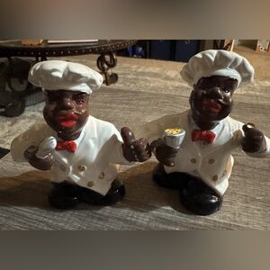 Black Salt and Pepper Shakers